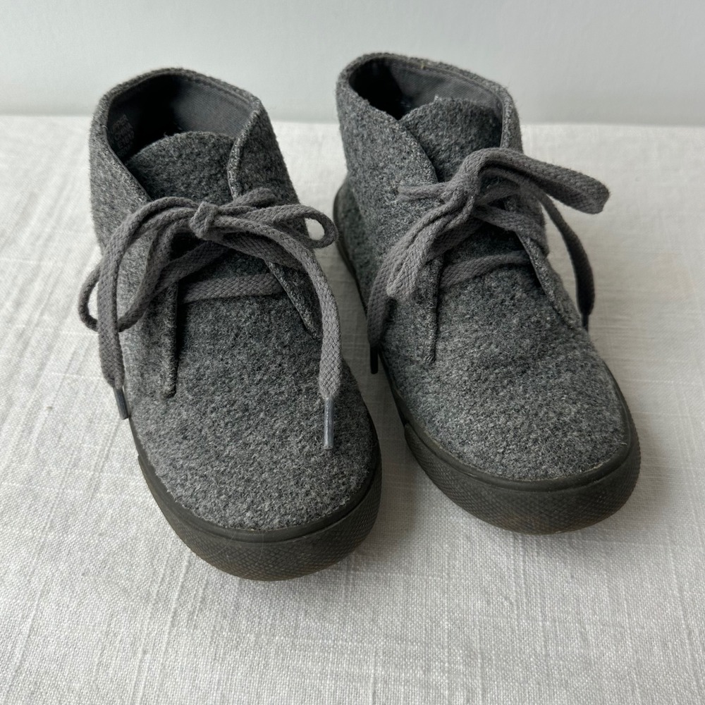 Crewcuts Kids Gray Wool Blend Chukka Boots‎ Lace Up Casual Shoes Size K10